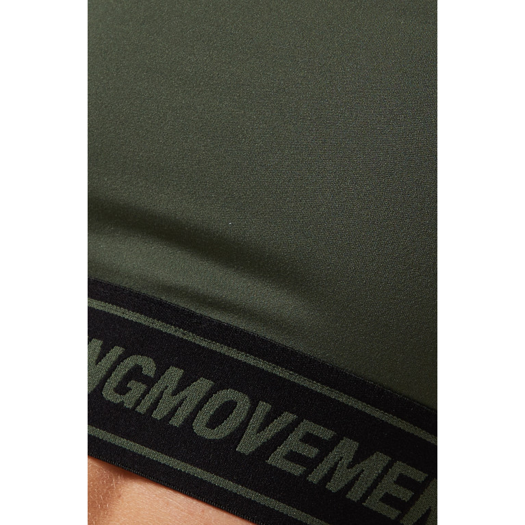 The Giving Movement - Logo Sports Bra in Softskin100© Green