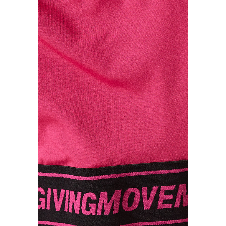 The Giving Movement - Logo Sports Bra in Softskin100© Pink