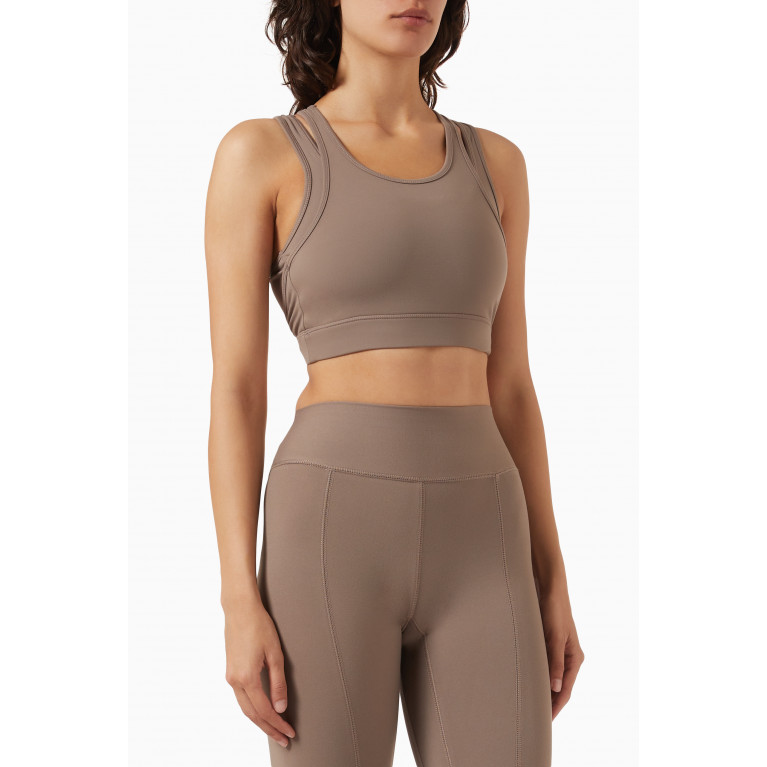 The Giving Movement - Double Layer Sports Bra in Softskin100© Neutral