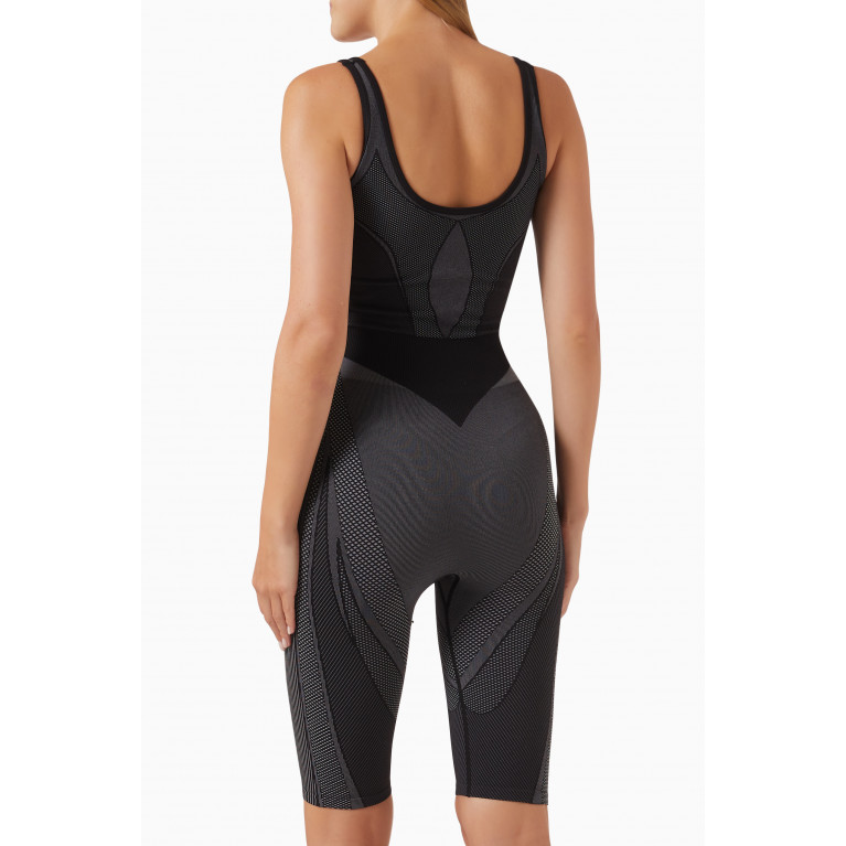 The Giving Movement - Contrast Seamless Bodysuit in SMLS100© Black