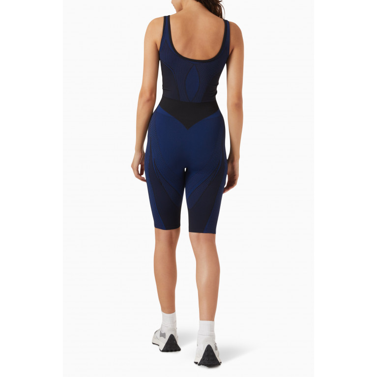 The Giving Movement - Contrast Seamless Bodysuit in SMLS100© Blue