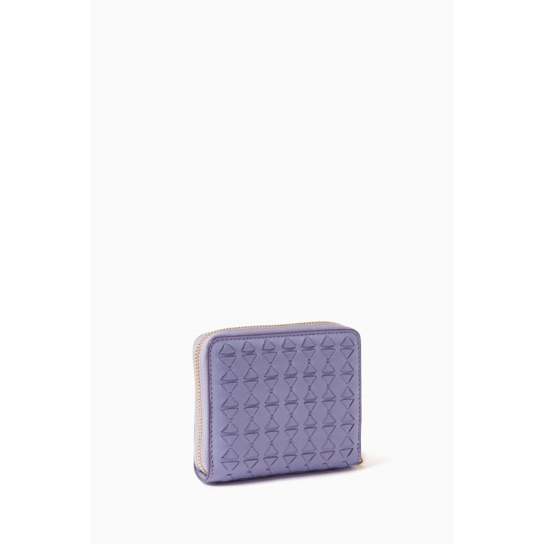 Serapian - Mini Zip Wallet in Mosaico Leather