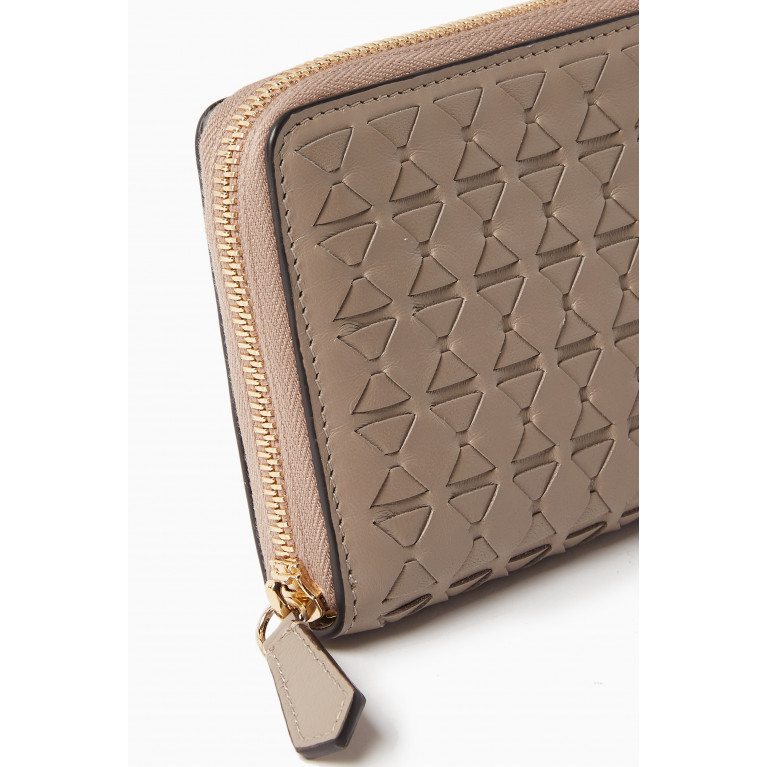 Serapian - Mini Zip Wallet in Mosaico Leather