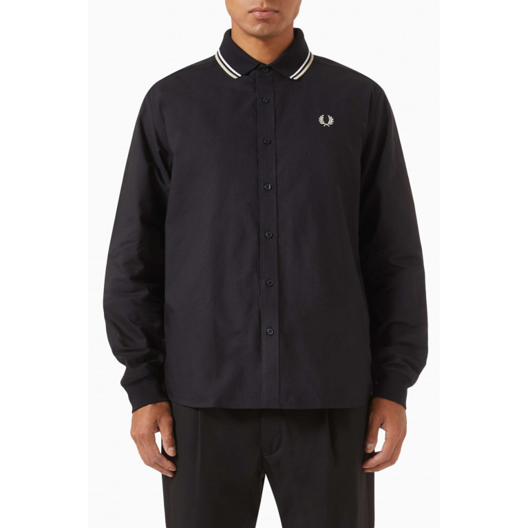 Fred Perry - Knitted Collar Shirt in Cotton