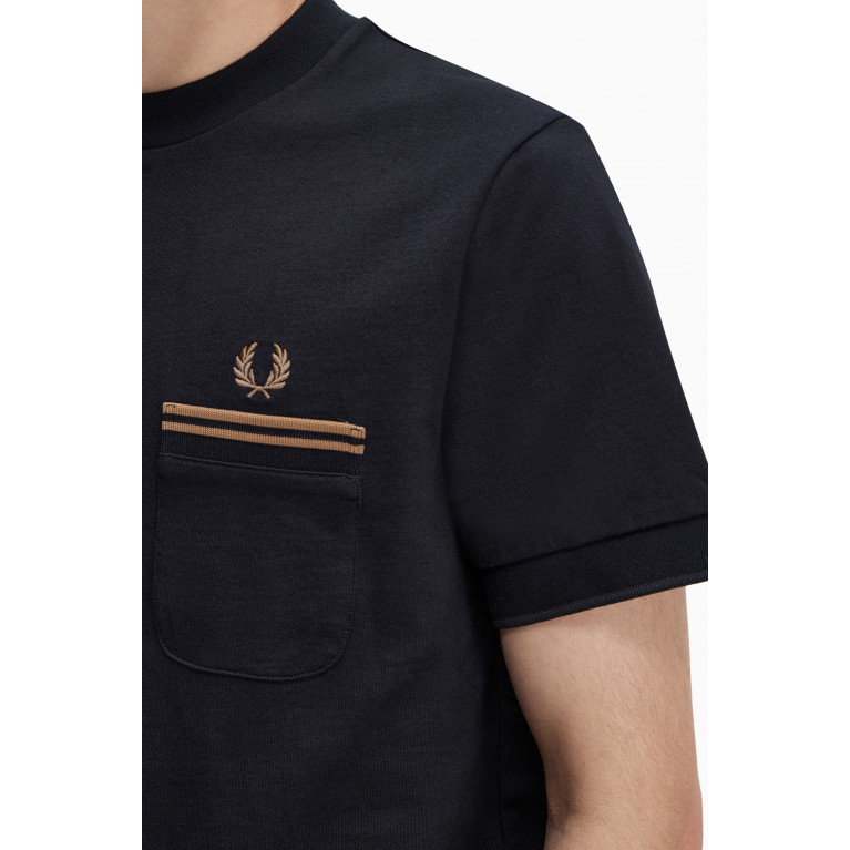 Fred Perry - Pocket T-shirt in Loopback Jersey
