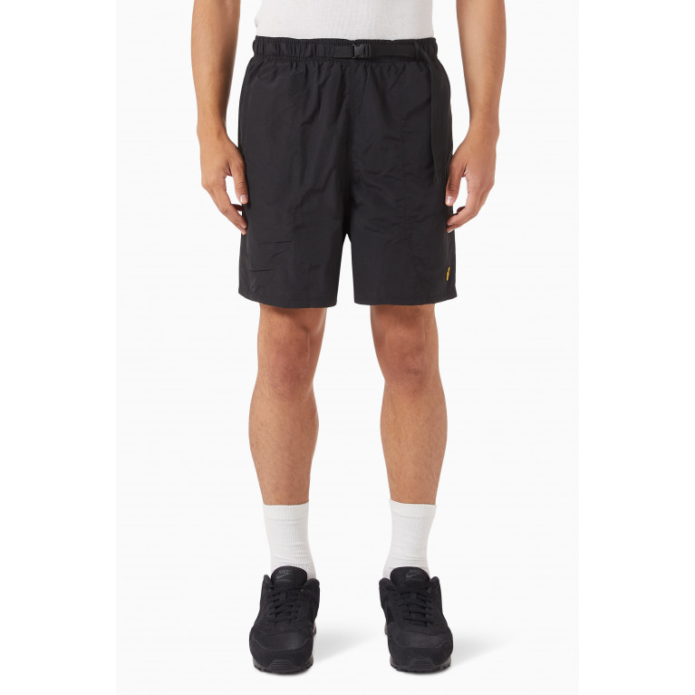 Market - Smiley Tech Shorts in Nylon Black