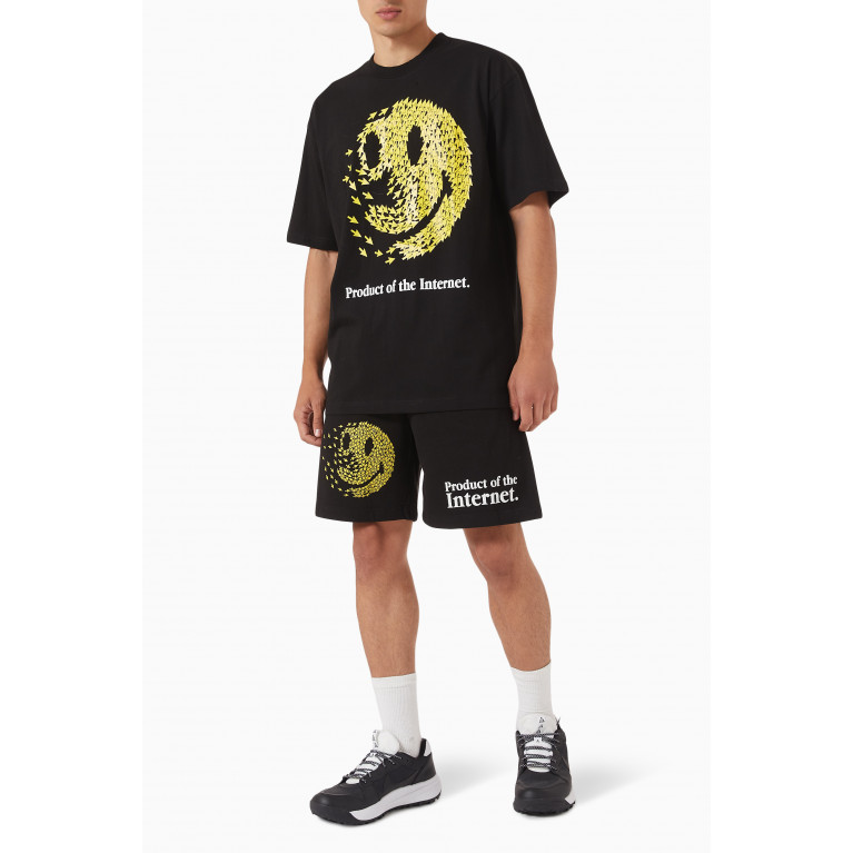 Market - Smiley Product Of The Internet Sweatshorts in Cotton Jersey