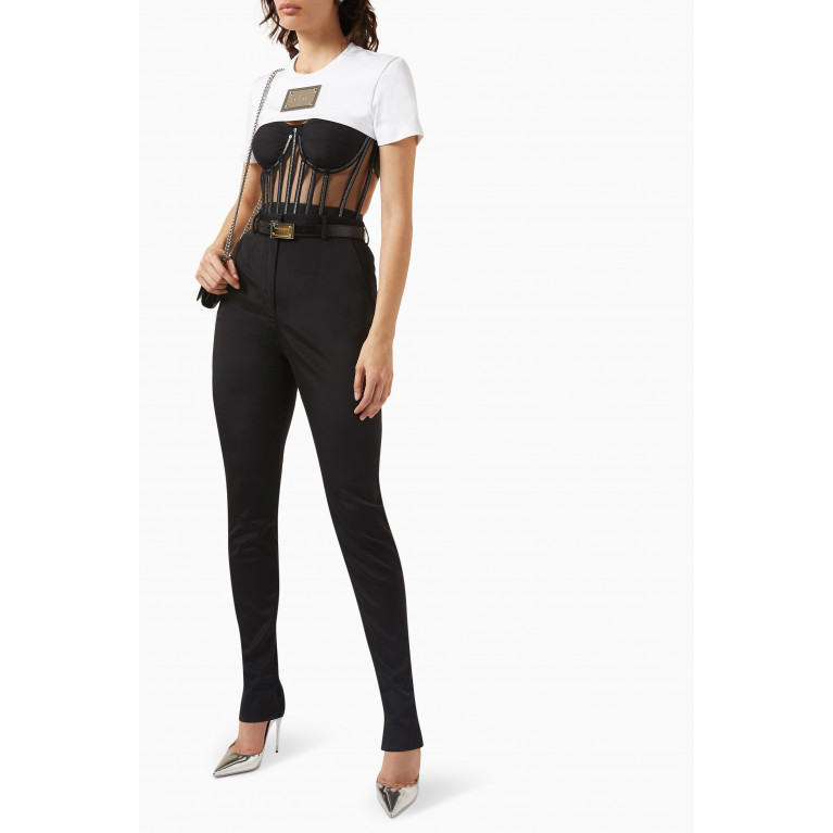 Dolce & Gabbana - x Kim High-waist Pants in Stretch-cady
