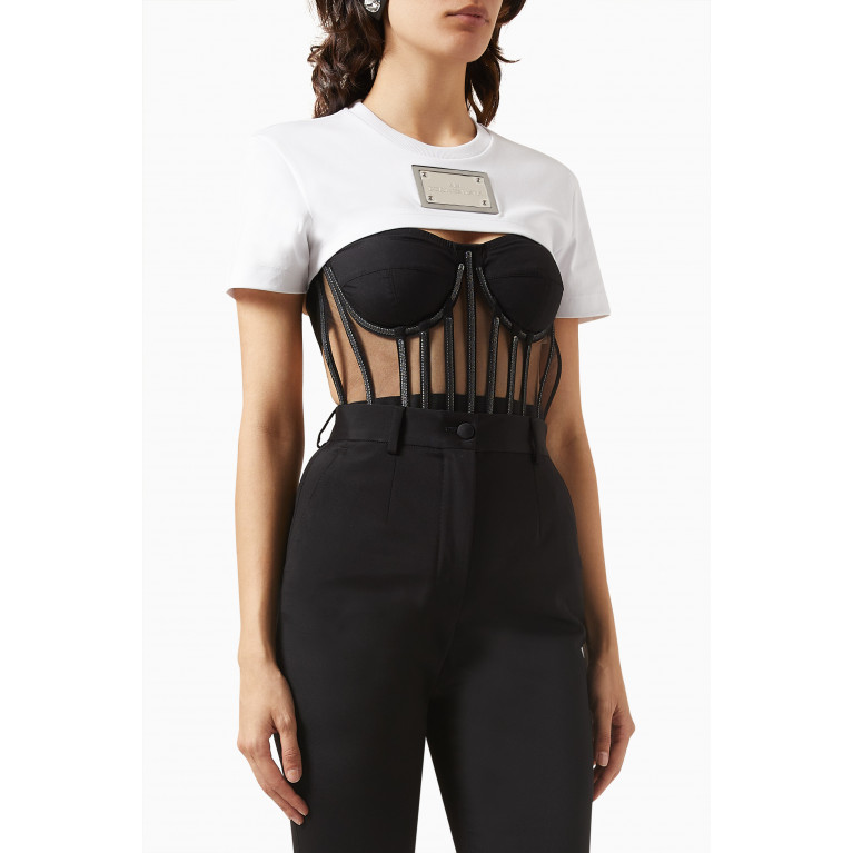 Dolce & Gabbana - Kim Cropped T-shirt in Jersey