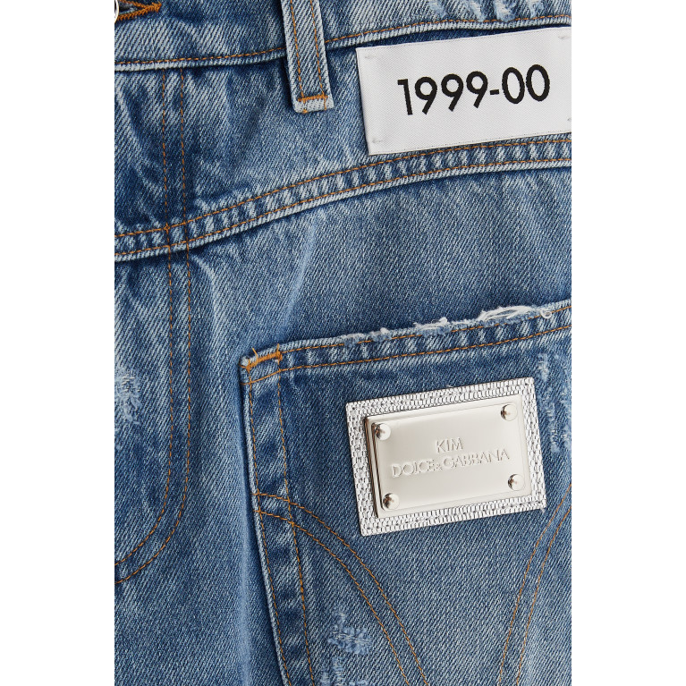 Dolce & Gabbana - x Kim High-rise Ripped Jeans