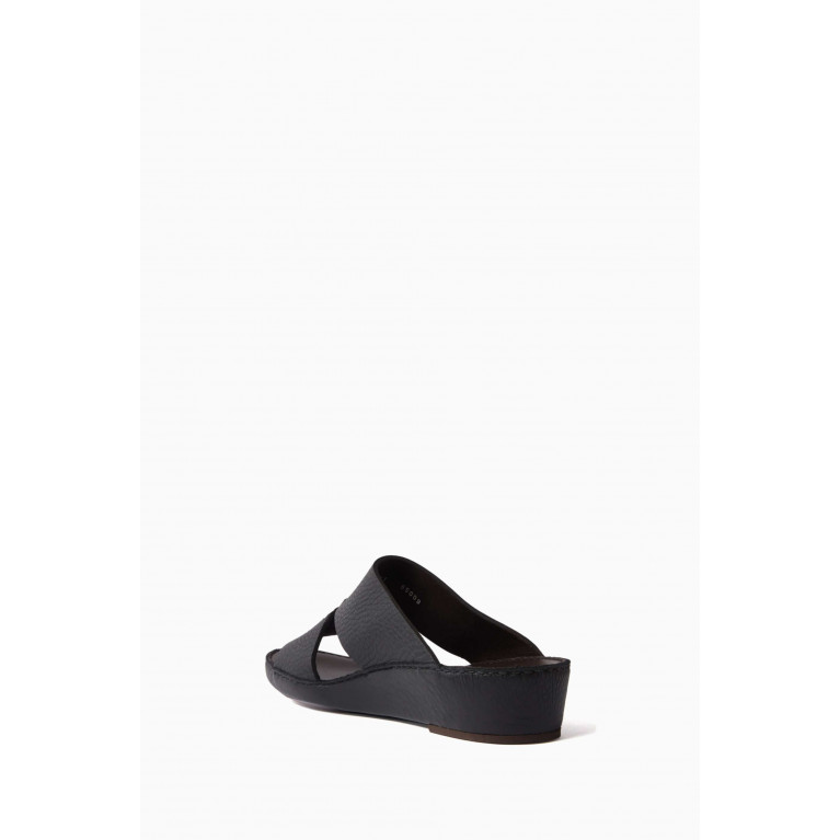 Private Collection - Cuscino Sandals in Deercalf Black