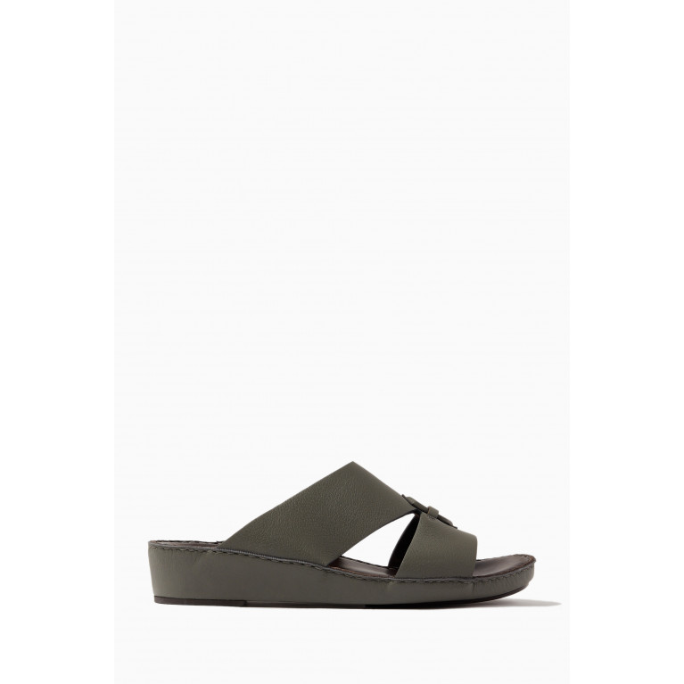 Private Collection - Cuscino Sandals in Deercalf Grey
