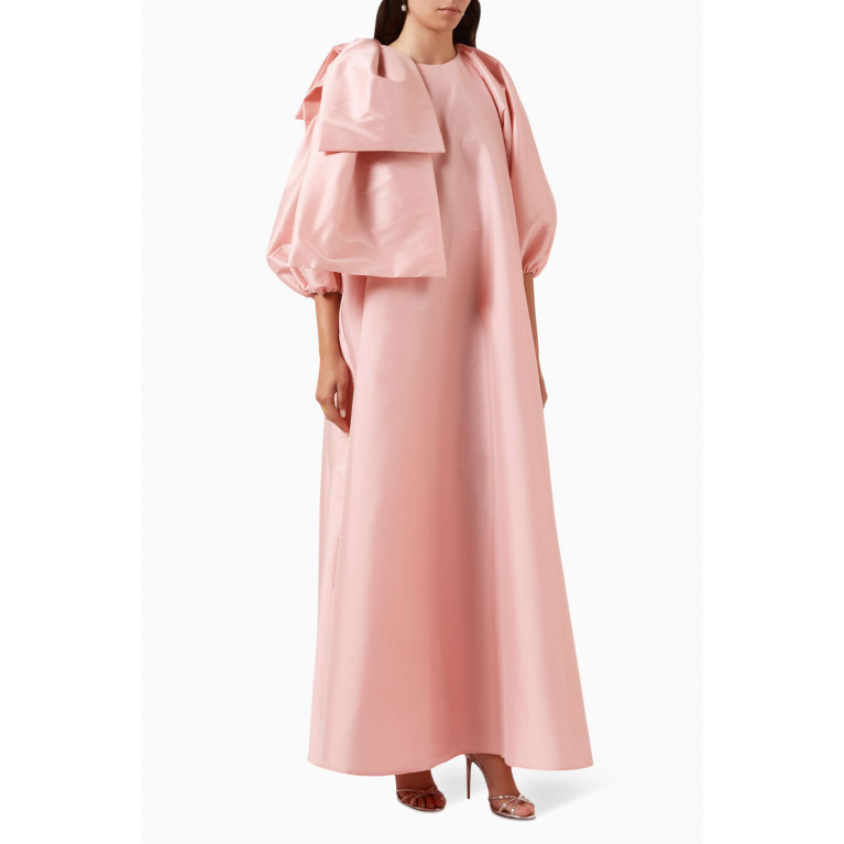 BERNADETTE - Victoria Puffed Maxi Dress in Taffeta