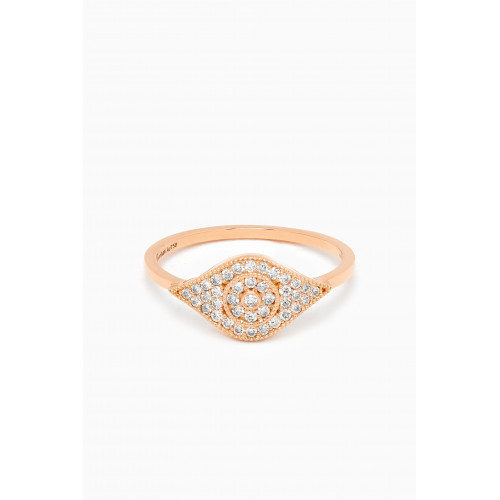 Samra - Barq Diamond Ring in 18kt Rose Gold