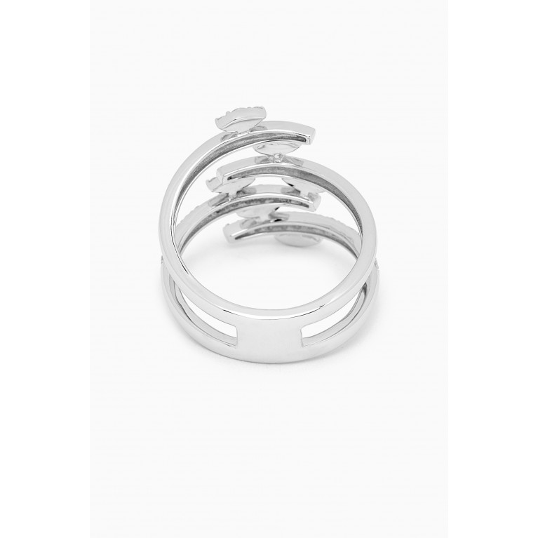 Samra - Barq Diamond Ring in 18kt White Gold