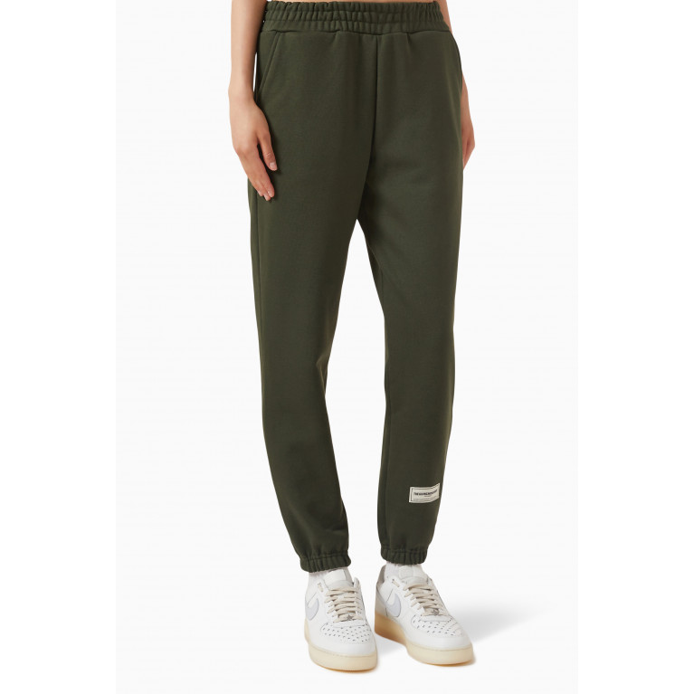 The Giving Movement - Relaxed-fit Sweatpants in Organic-cotton Blend Green