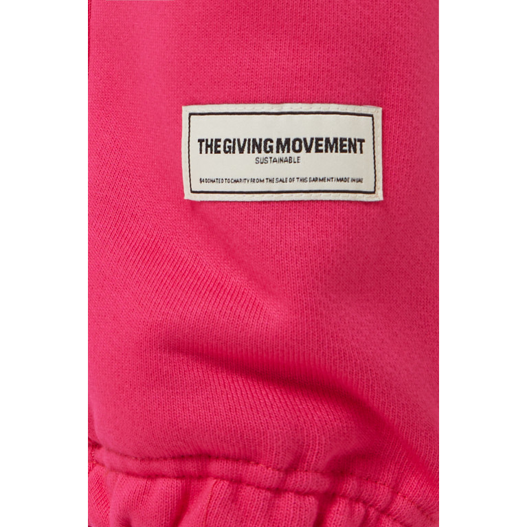 The Giving Movement - Relaxed-fit Sweatpants in Organic-cotton Blend Pink