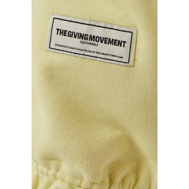 The Giving Movement - Relaxed-fit Sweatpants in Organic-cotton Blend Yellow