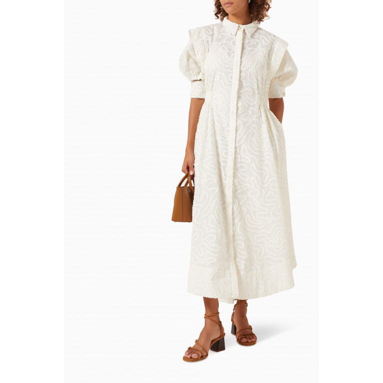 Aniic - Gildi Shirt Midi Dress in Cotton-blend
