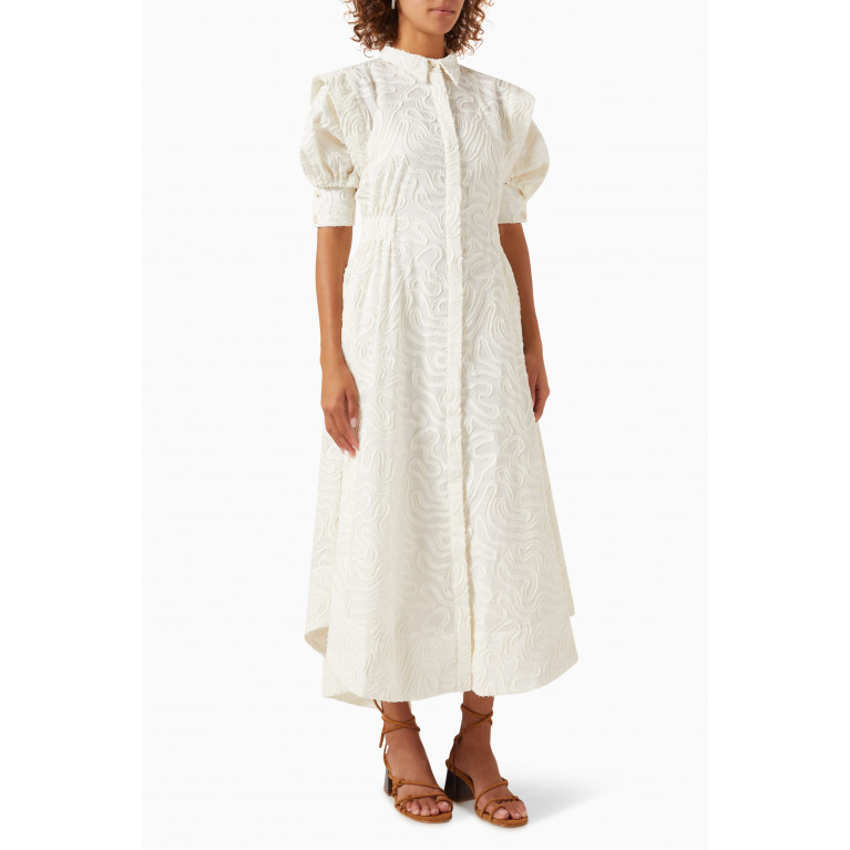Aniic - Gildi Shirt Midi Dress in Cotton-blend