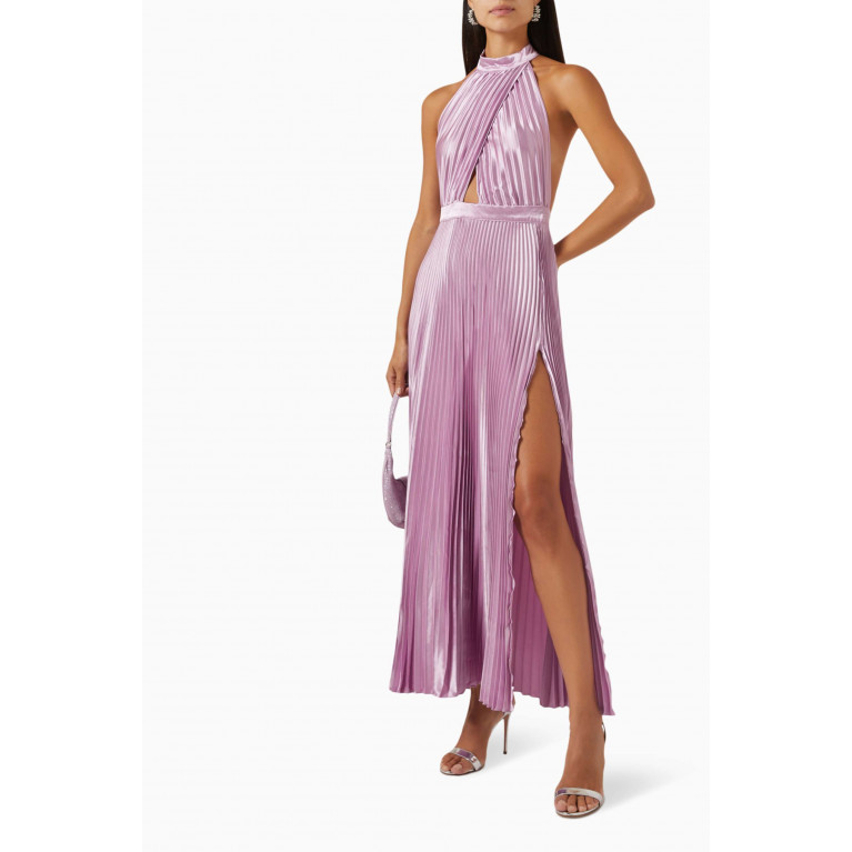 L'idee - Renaissance Split Gown Purple
