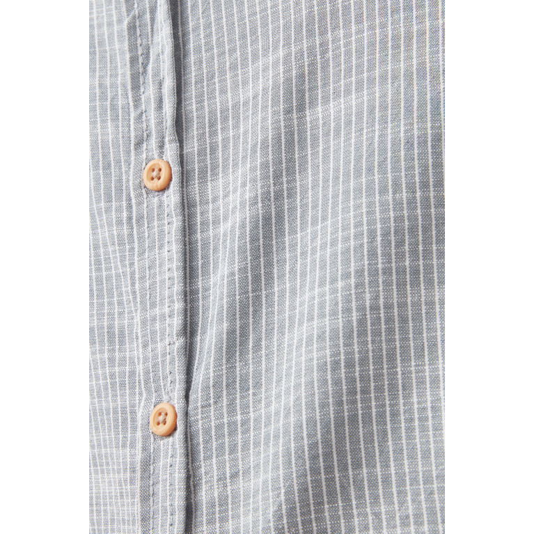 Name It - Striped Shirt in Cotton Blue