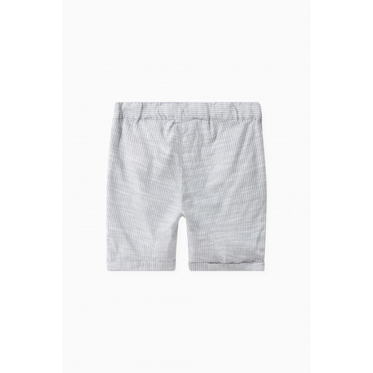 Name It - Striped Shorts in Cotton Blue