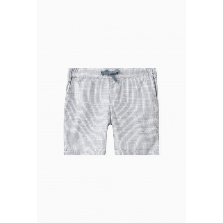 Name It - Striped Shorts in Cotton Blue