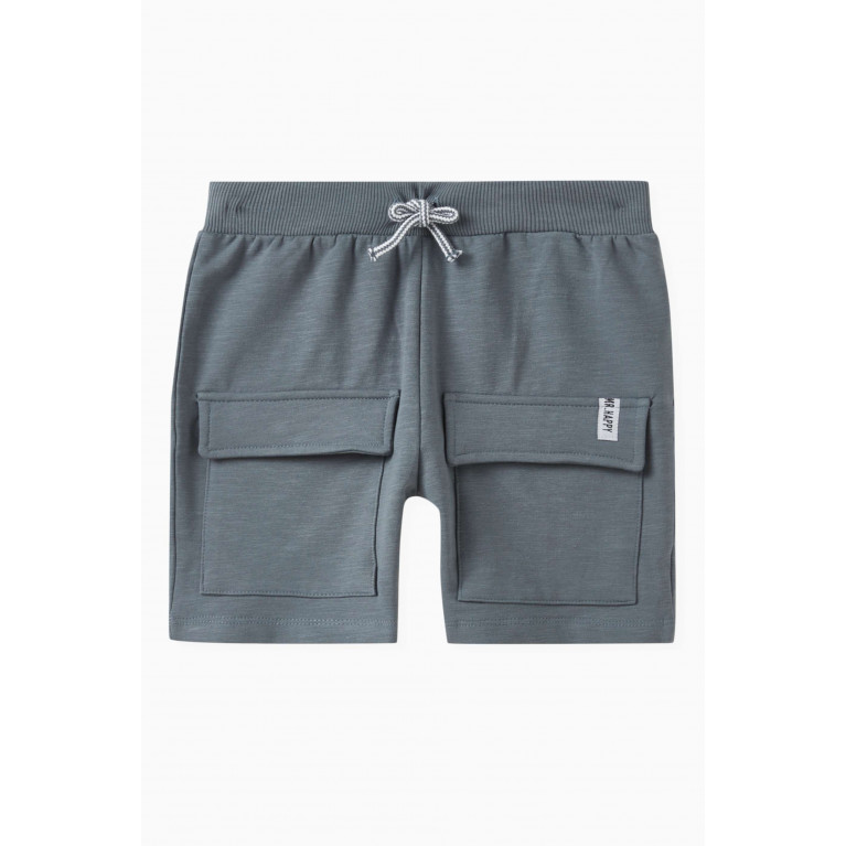 Name It - Flap-pocket Shorts in Cotton Blue