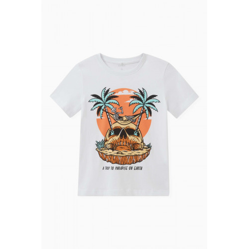 Name It - Graphic-print T-shirt in Cotton White