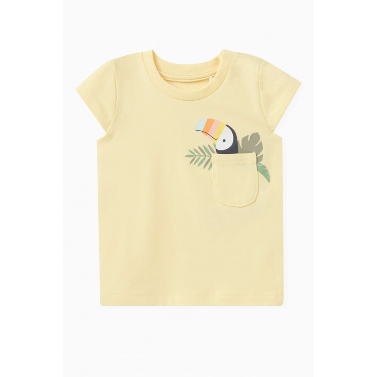 Name It - Graphic-print Baby T-shirt in Cotton Neutral