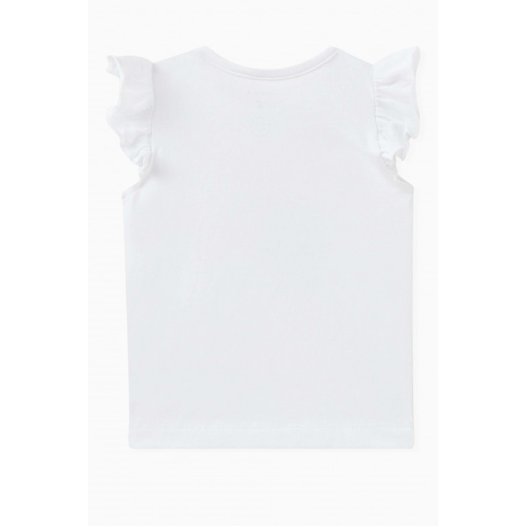 Name It - Graphic-print Baby T-shirt in Cotton White