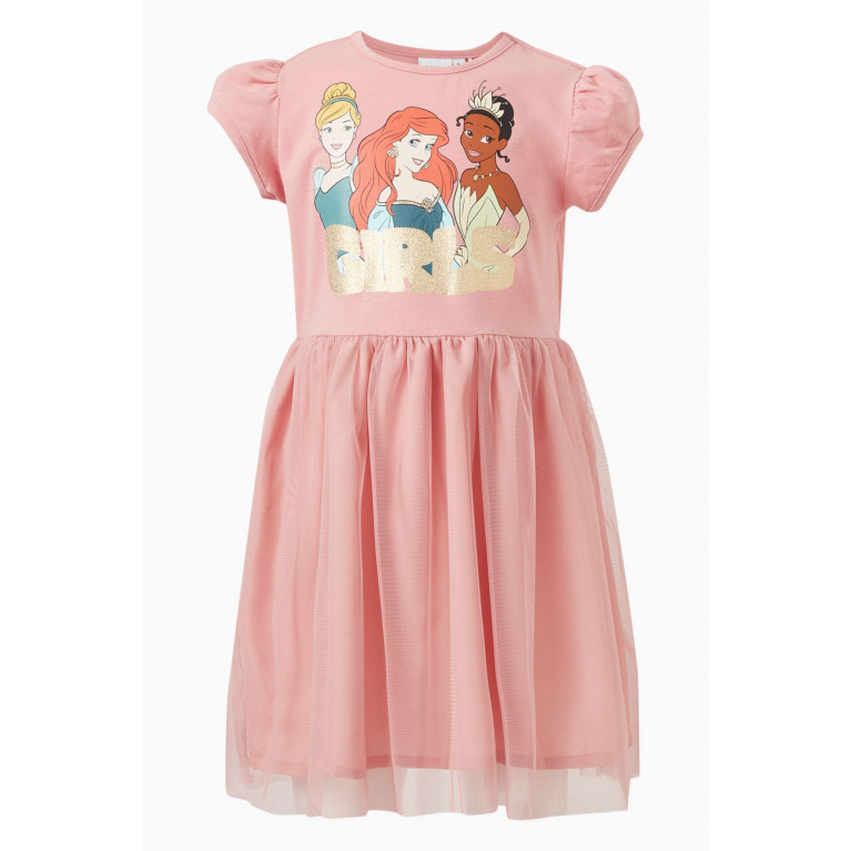 Name It - Disney Princess Dress in Cotton-blend Pink