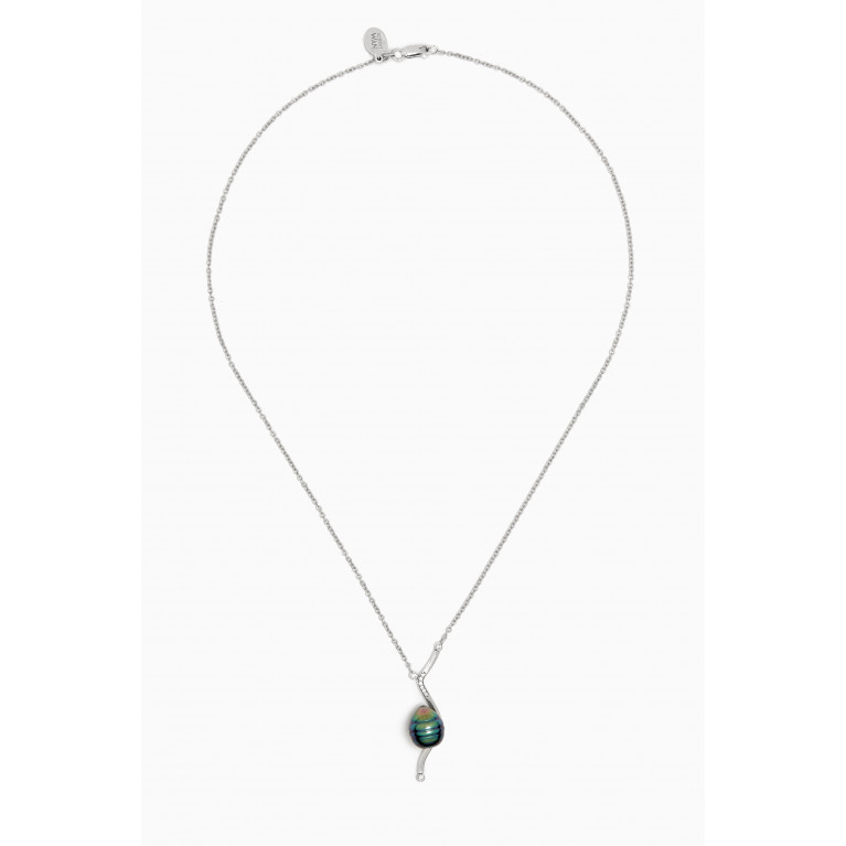 Robert Wan - Pinctada Pearl & Diamond Necklace in 18kt White Gold