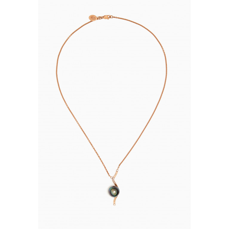 Robert Wan - Pinctada Pearl & Diamond Necklace in 18kt Rose Gold