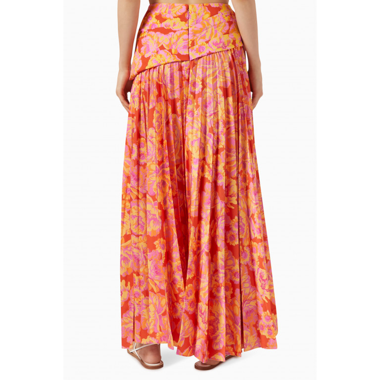Acler - Marion Floral-print Maxi Skirt