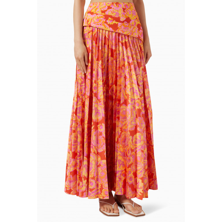 Acler - Marion Floral-print Maxi Skirt