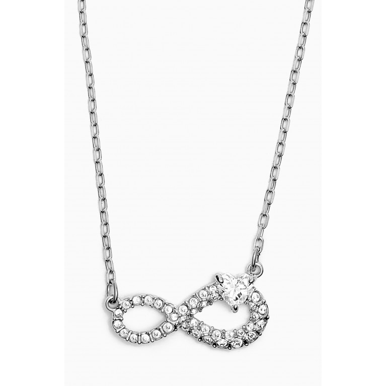 Swarovski - Swarovski Infinity Necklace in Rhodium-plated Metal