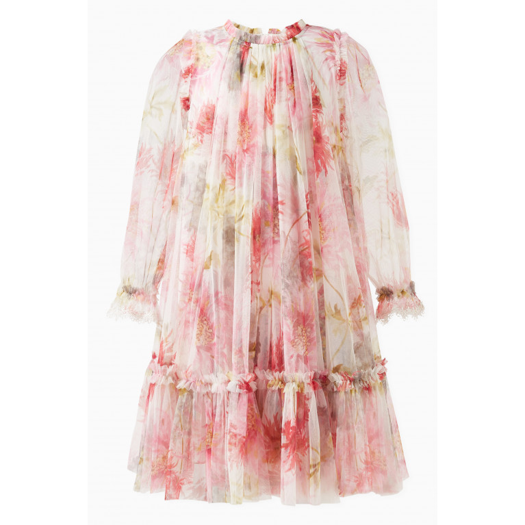 Needle & Thread - Hummingbird Floral-print Dress in Polyester