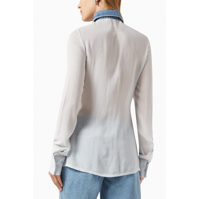 Christopher Esber - Tailored Tab Ghost Shirt in Silk-chiffon