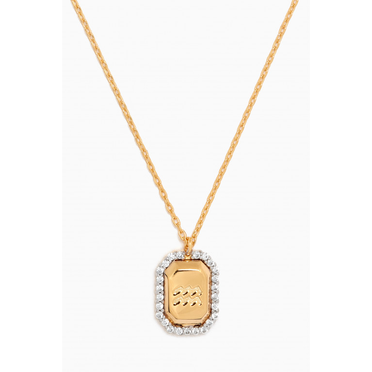 PDPAOLA - Aquarius Necklace in Gold-plated Sterling Silver