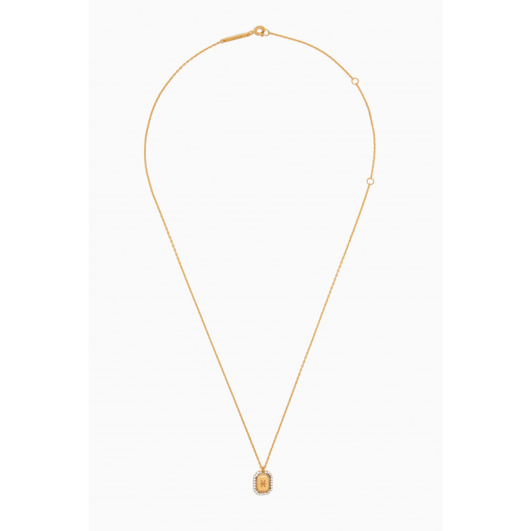 PDPAOLA - Pisces Necklace in Gold-plated Sterling Silver