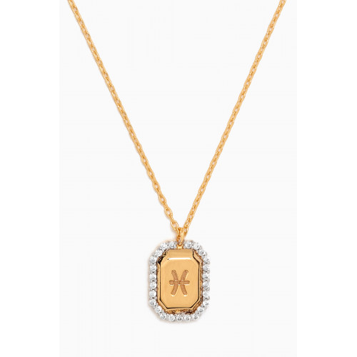 PDPAOLA - Pisces Necklace in Gold-plated Sterling Silver