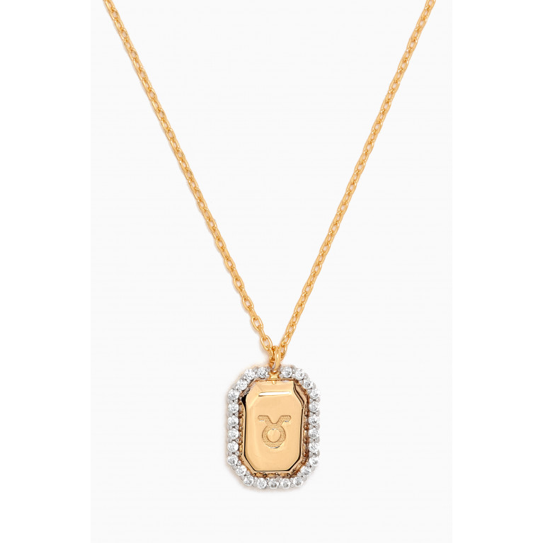 PDPAOLA - Taurus Necklace in Gold-plated Sterling Silver