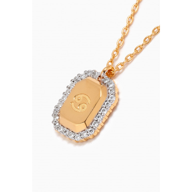 PDPAOLA - Cancer Necklace in Gold-plated Sterling Silver