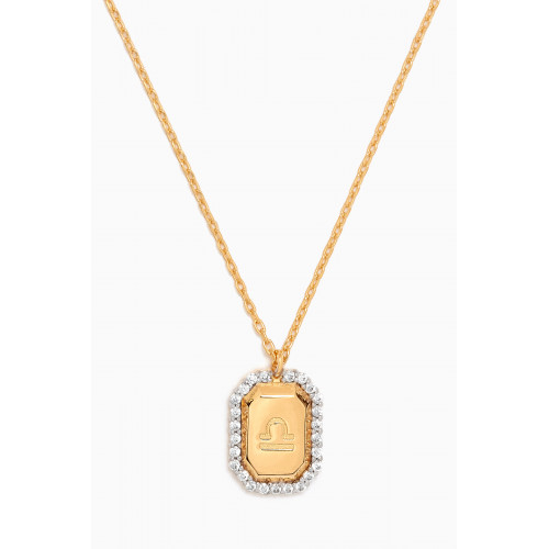 PDPAOLA - Libra Necklace in Gold-plated Sterling Silver