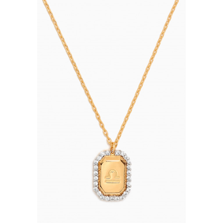 PDPAOLA - Libra Necklace in Gold-plated Sterling Silver
