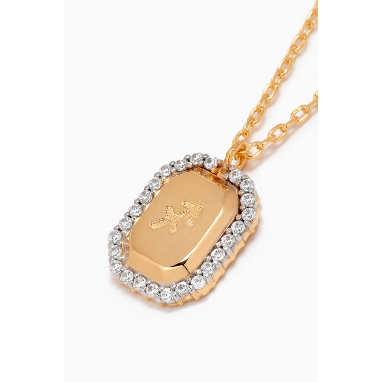 PDPAOLA - Sagittarius Necklace in Gold-plated Sterling Silver