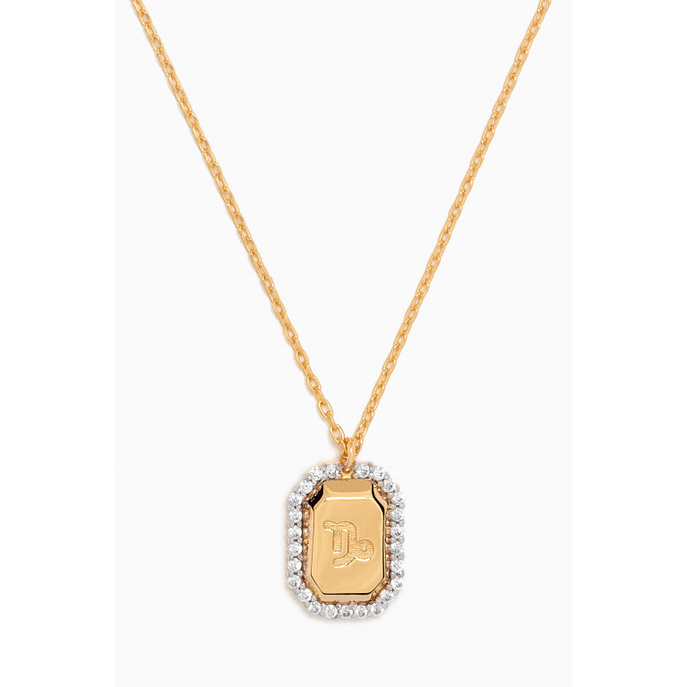 PDPAOLA - Capricorn Necklace in Gold-plated Sterling Silver