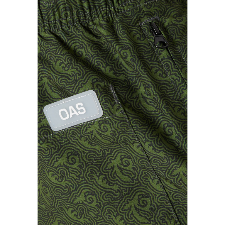 OAS - Squiggle Print Swim Shorts in Nylon